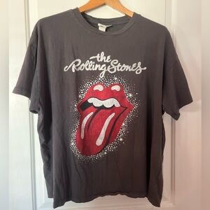 H&M Gray Rolling Stones Tee